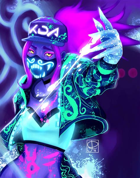 KDA Akali Fanart Art Print by Ecarlette - X-Small | League of legends music, League of legends ...