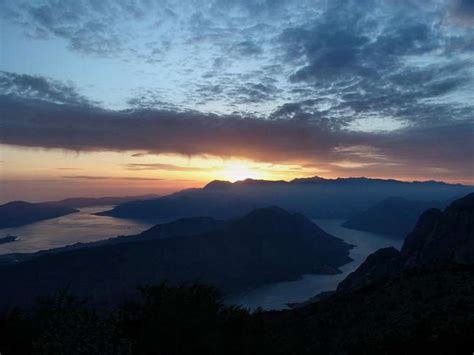 Sunset over Boka kotorska bay... : Photos, Diagrams & Topos : SummitPost