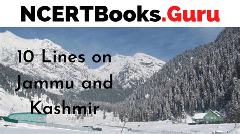 10 Lines on Jammu and Kashmir for Students and Children in English - NCERT Books