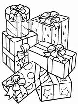 Stack Of Gifts Coloring Page  Sky Dibujo Navidad Para sketch template