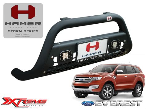 Ford EVERESt 2016-2022 HAMER NUDGE BAR / BULL BAR (Storm Bar)with LED ...