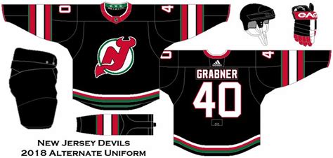 2018 NHL Alternate Uniform Concepts - New Jersey Devils | New jersey ...