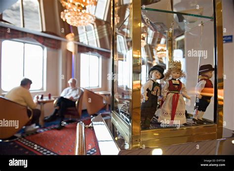 Doll souvenirs onboard Hurtigruten ship MS Nordlys; Norway Stock Photo ...