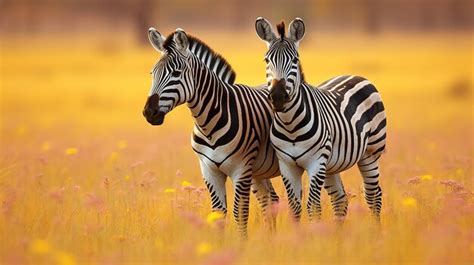 Premium AI Image | Zebra in the savanna