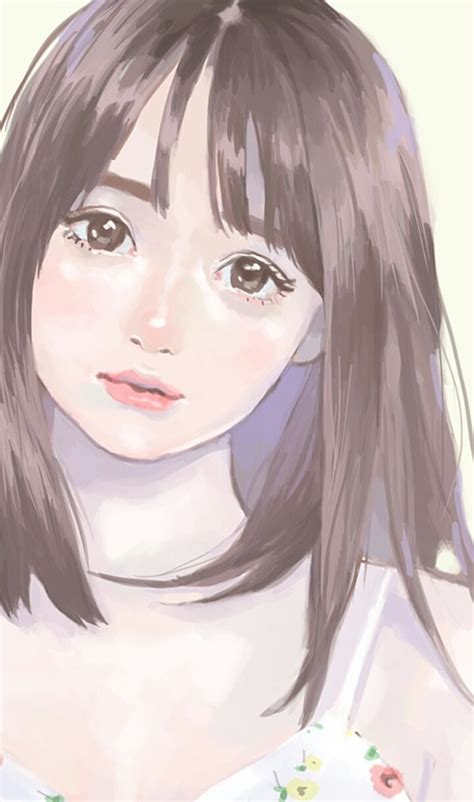 Korean Cartoon Girl Drawing at GetDrawings | Free download