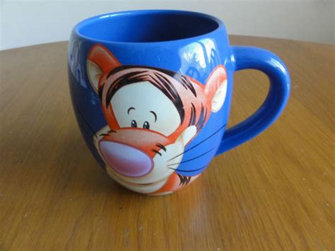 Walt Disney Large Tigger Mug Barrel Coffee Cup Tams Blue