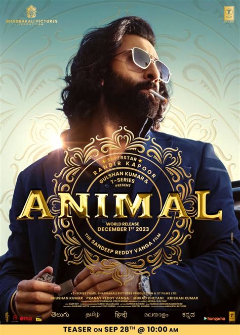 Animal Poster: Anil Kapoor's first look as Ranbir Kapoor's 'baap' in ...