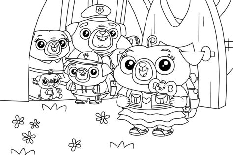 Chip and potato characters coloring book to print and online