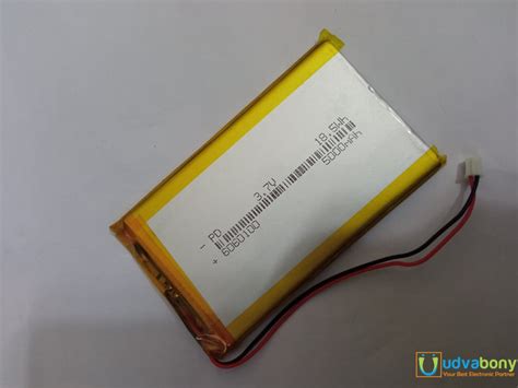 3.7V 5000mAh Lithium Polymer Rechargeable Lipo Battery With Protection ...