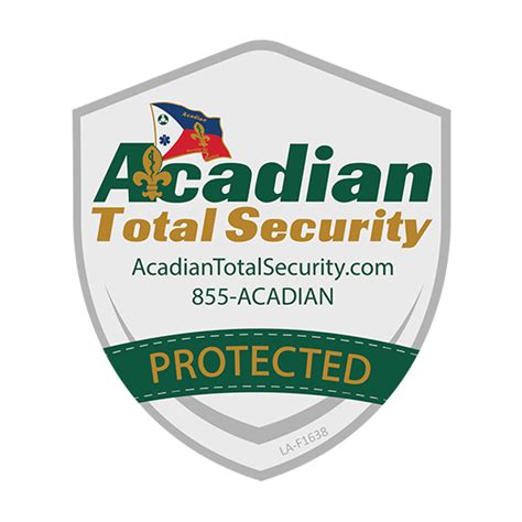 Yard Sign and Window Decals – Acadian Total Security DIY