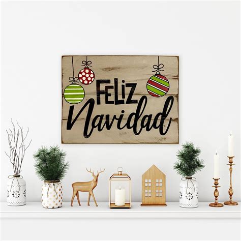 Feliz Navidad Wood Sign Christmas Decorations Rustic - Etsy