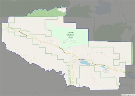 Map of Lake Hughes CDP - Thong Thai Real