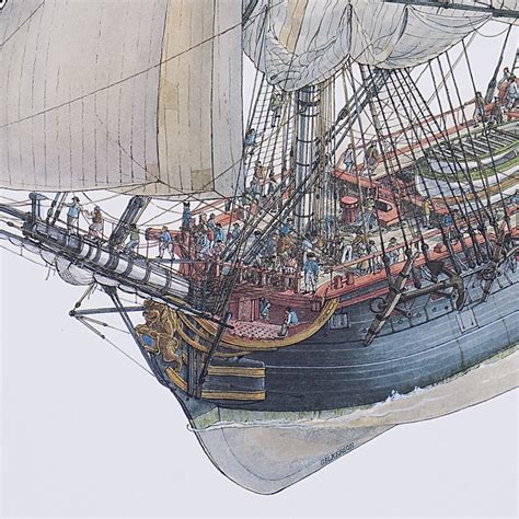 The Ships of John Paul Jones, Signed by Artist. - Etsy