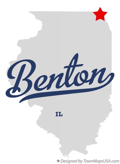 Map of Benton, Lake County, IL, Illinois