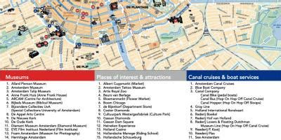 Amsterdam museum map - Amsterdam museums map (Netherlands)