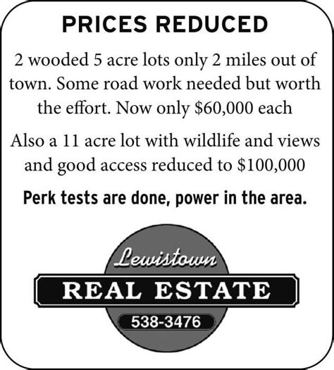 Price Reduced Lots | Houses For Sale | lewistownnews.com