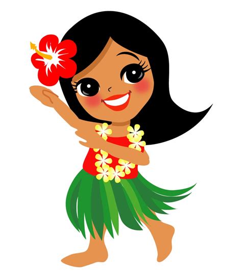 Hula Girl Free Printable Clipart