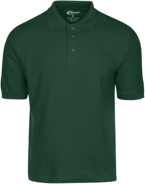 Wholesale Men's Polo Shirt, Hunter Green, 2XL - DollarDays