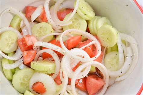 Marinated Cucumbers, Onions, and Tomatoes - CheekyKitchen