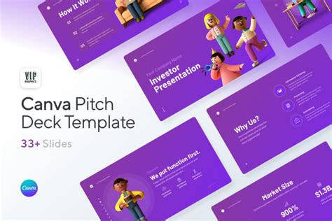 Provide a winning canva pitch deck presentation template by Vipgraphics_ | Fiverr