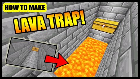 How To Make Lava Trap In Minecraft! (EASY) - YouTube