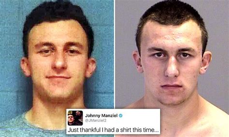 Johnny Manziel SMILES in mugshot as he is booked on domestic violence charges | Daily Mail Online