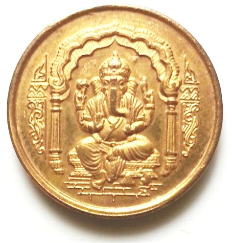 5 Grams Gold Coin Ganesha 999 Purity at Rs 16826/piece(s) | Gold Coins ...