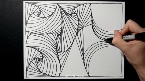 3D Abstract Linear Pattern / Awesome Line Illusion Drawing / Daily Art ...