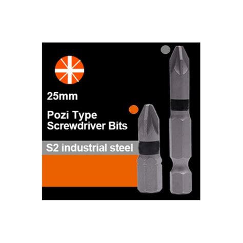 20 pieces screwdriver bits Pozidrive PZ1x25mm