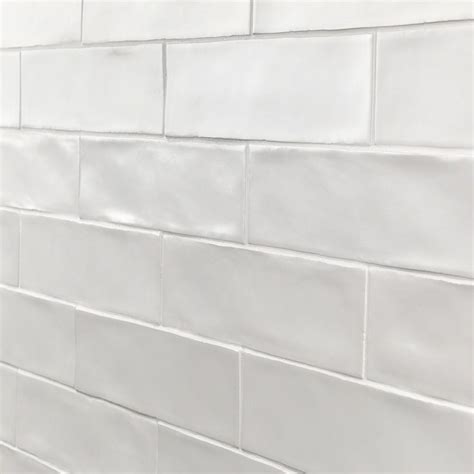 Bayou White 3x12 Matte Ceramic Tile | Ceramic subway tile, Textured ...