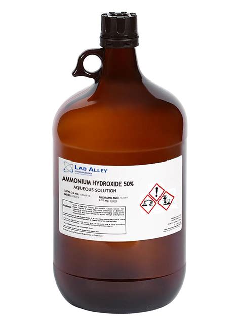 Buy Ammonium Hydroxide 50% For $31 | 1 Gal $88 – Lab Alley