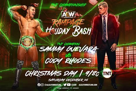 Cody Rhodes Wins AEW TNT Championship At AEW Rampage Holiday Bash ...