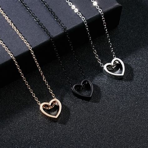 Hollow Heart Necklace - Friendship/Best Friend Necklace for Gift - Best ...