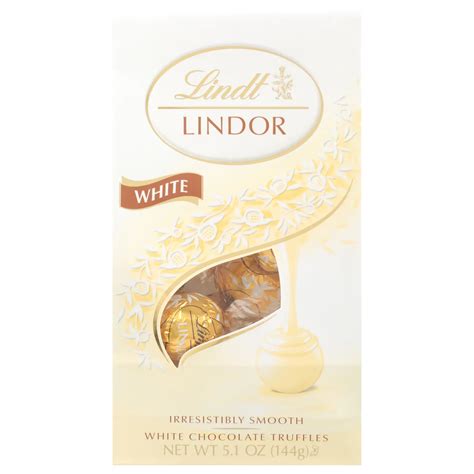 Lindt Lindor White Chocolate Truffles - Shop Candy at H-E-B