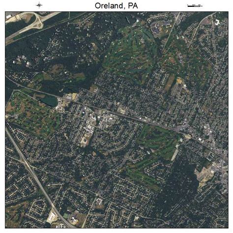 Aerial Photography Map of Oreland, PA Pennsylvania