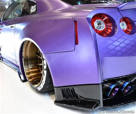 Custom Purple Nissan GTR