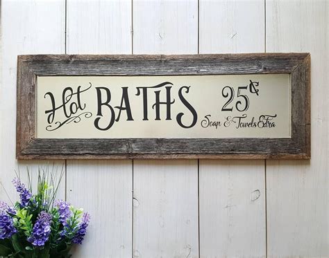 Farmhouse bathroom decor signs | Farmhouse DIY