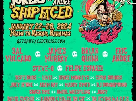 truTV Impractical Jokers/Eric Andre announce Get Ship Faced lineup • WithGuitars