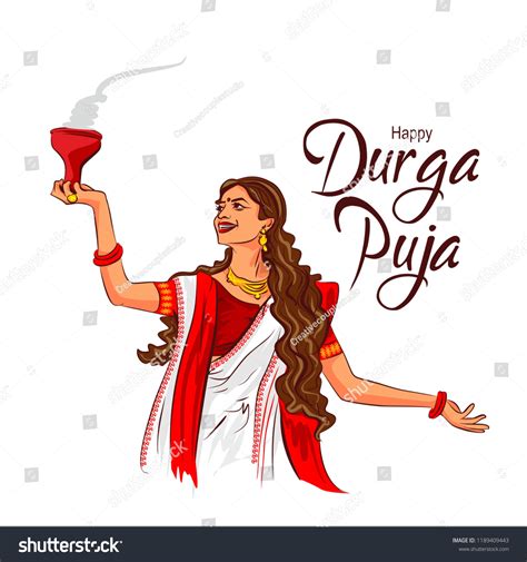 Girls Durga Puja: Over 743 Royalty-Free Licensable Stock Vectors ...