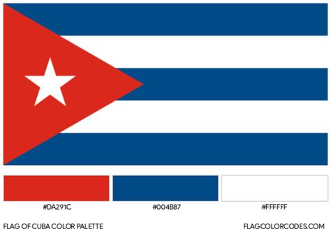 Cuba flag color codes