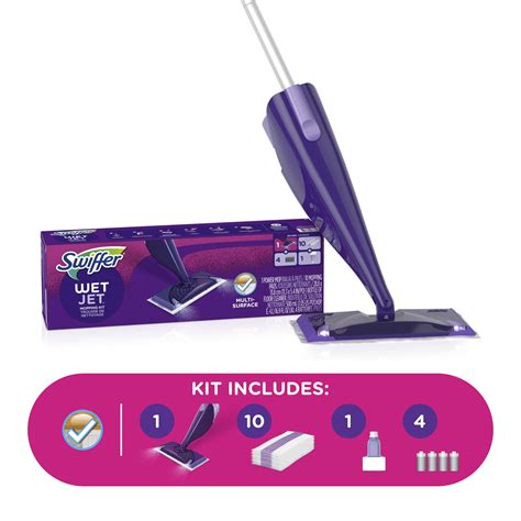 Swiffer WetJet Mop Starter Kit (1 Mop, 10 Pads, 1 Liquid Solution) – Walmart Inventory Checker ...