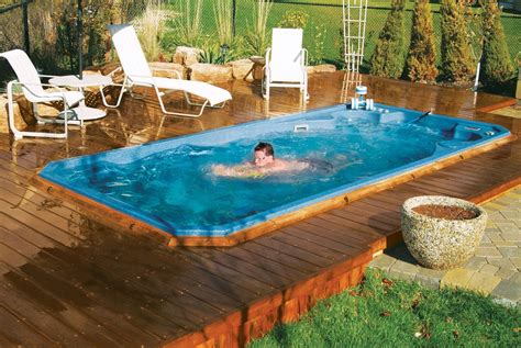 A #swimspa makes exercising enjoyable and easy, thanks to the exclusive ...