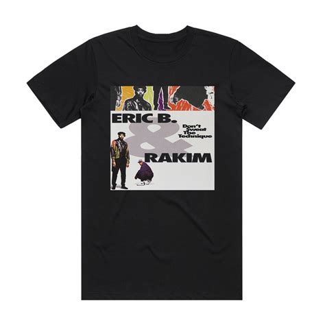 Eric B and Rakim Dont Sweat The Technique Album Cover T-Shirt Black – ALBUM COVER T-SHIRTS