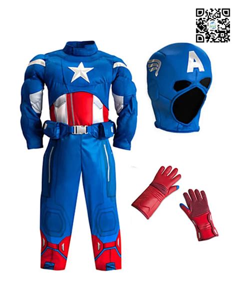 New Arrival High Quality Captain America Avengers Costume for Kids Boy ...