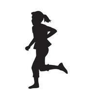 Children Running Silhouette