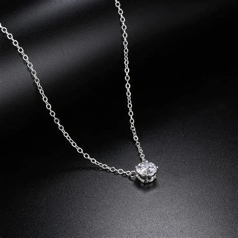 1pc 2018 New Zircon Pendant Necklace Fashion Crystal Necklace Zircon ...