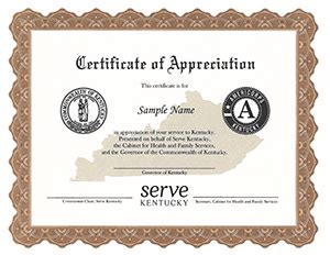 Volunteer Recognition Program - Serve Kentucky