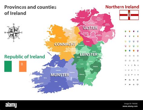 150 Counties Of Ireland Map - Map