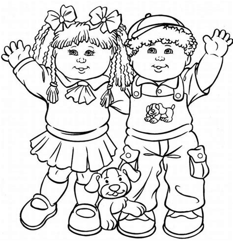 Cabbage Patch Kids Coloring Pages | Learn To Coloring