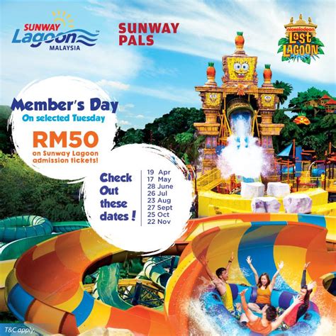 Sunday Lagoon RM50 Ticket (58% Discount) for Sunway Pals Members on ...